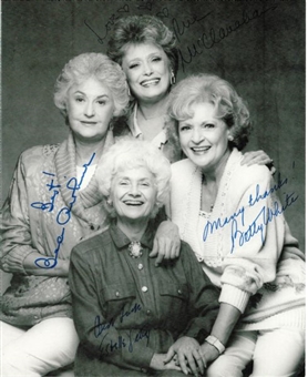 Cast of The Golden Girls Signed 8x10 Photograph Signed By all Four